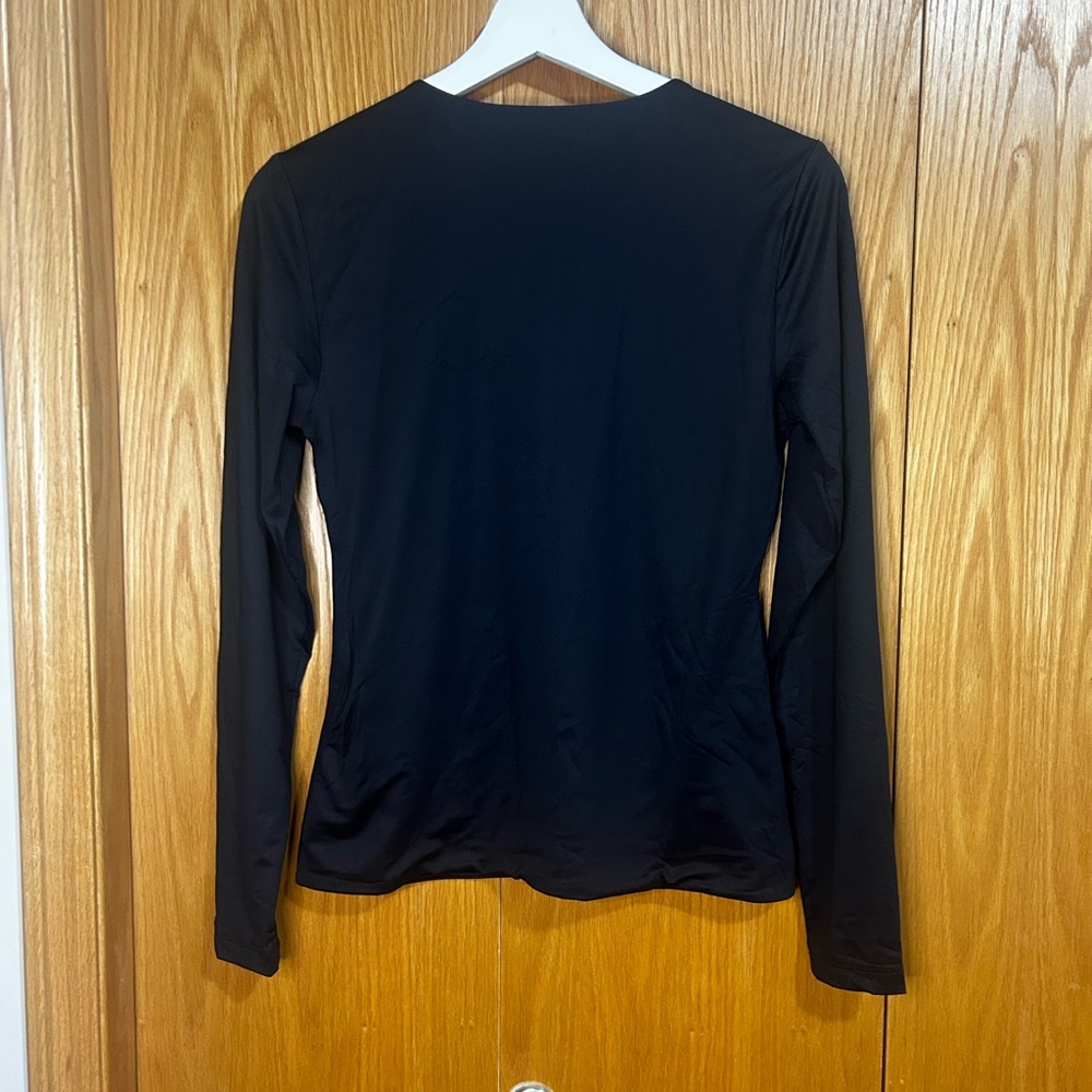 Frank & Oak Classic Black Long Sleeve Tee - Picture 3 of 3